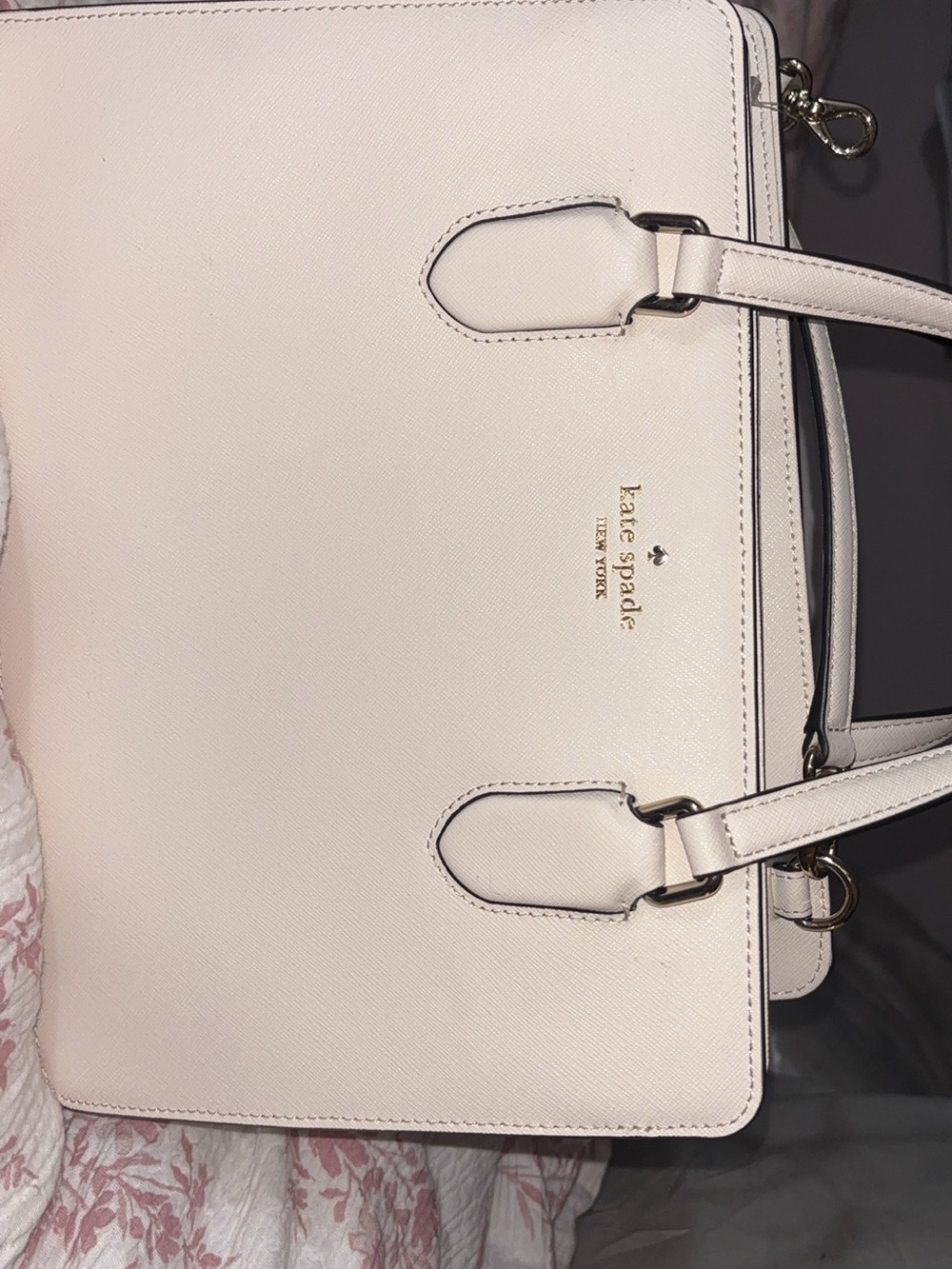 kate spade Pale Pink Structured Leather Tote